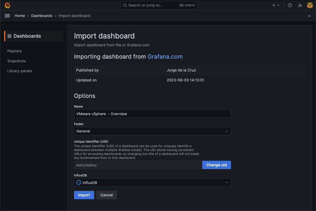 Monitorando VMware vSphere com TIG Stack em Docker com Raspberry Pi