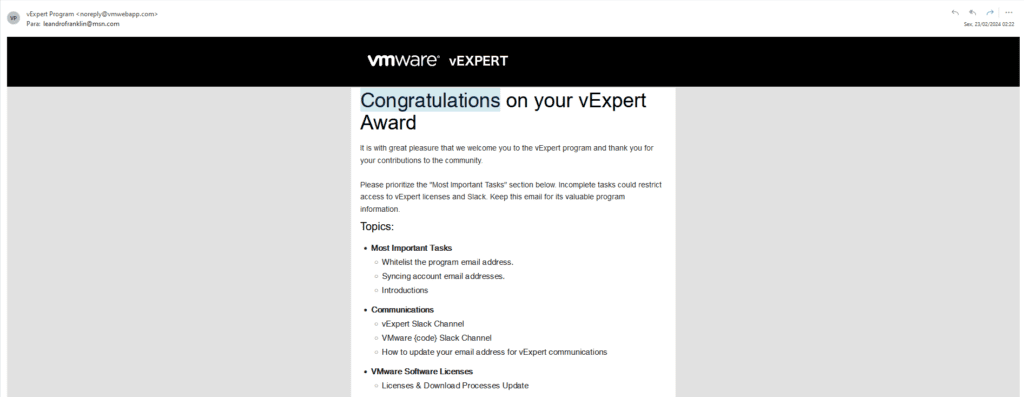 VMware vExpert